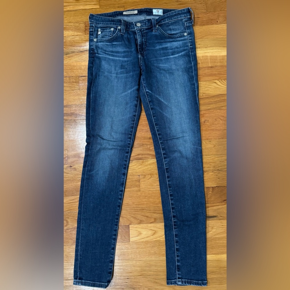 Ag Adriano Goldschmied Dark Blue Skinny Jeans